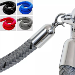 Leitpfosten-Seil grau, 2 m, silber